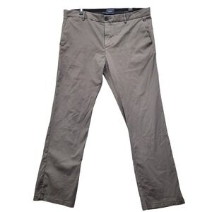 7Diamonds Parker Performance Pants Mens 36x32 Grey Brown Chino Trousers STP-1162